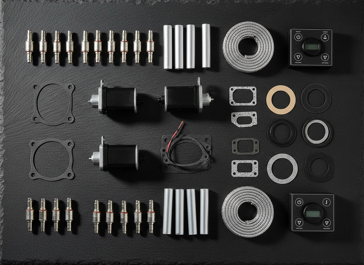 Heater control panel and accessories